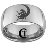 12mm Dome Tungsten Carbide Sailor Moon Ring Design.