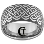 12mm Dome Tungsten Carbide Celtic Design