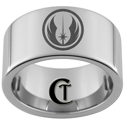 12mm Pipe Tungsten Carbide Star Wars Jedi Design