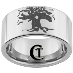 12mm Pipe Tungsten Carbide Tree of Life Design