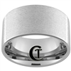 12mm Tungsten Carbide Pipe Stone Finish Ring