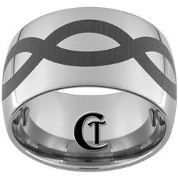 14mm Dome Tungsten Carbide Infinity Design
