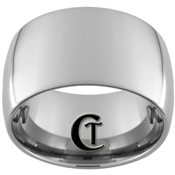 14mm Tungsten Carbide Dome Polish Ring