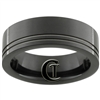 7mm Black Pipe Stainless Steel 2 Grooved Ring - Limited Sizes