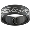 8mm Black Pipe Stainless Steel Branch Design Ring - Limited Sizes