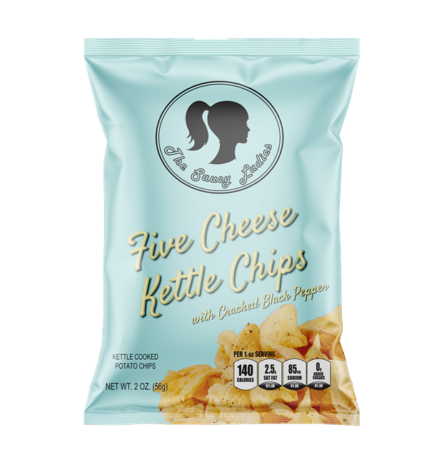 Five Cheese Kettle Chips 2 oz 6 Pack