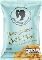 Five Cheese Kettle Chips 6 oz 12 Pack