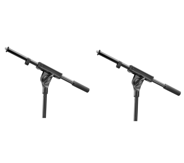 K&M 21160B PAIR Mic Stand Boom Arm - Measures 15.5" (393.7mm) (Black)