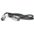 Hosa MIDI cable - Metal plugs - 3Ft - Black