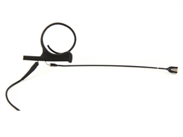 4166-OL-F-B00-LE - d:fine Omnidirectional Headset Microphone, Black, Long 110 mm, Single Ear, Microdot (Adaptor Required)