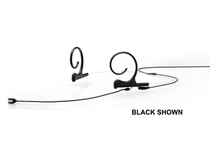 DPA FIOB34-2 - d:fine Omnidirectional Headset Microphone, Black, Long 110 mm, Dual Ear, 3.5 mm Locking Ring for Sennheiser  