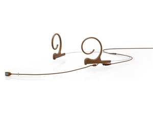 DPA 4166-OL-F-C00-LH - d:fine Omnidirectional Headset Microphone, Brown, Long 110 mm, Dual Ear, Microdot (Adaptor Required)