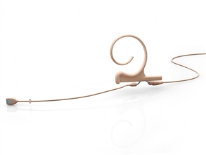 DPA FIOF03-S - d:fine Omnidirectional Headset Microphone, Beige, Short 40 mm, Single Ear, 3 Pin Lemo for Sennheiser  