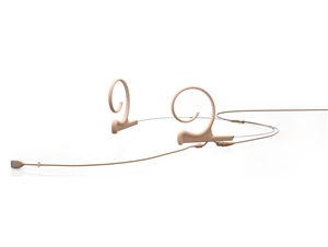 DPA FIOF03-2 - d:fine Omnidirectional Headset Microphone, Beige, Long 110 mm, Dual Ear, 3 Pin Lemo for Sennheiser  