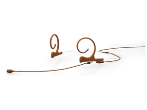 DPA 4266-OL-F-C03-LH - d:fine Omnidirectional Headset Microphone, 4066, Brown, Long 110 mm, Dual Ear, 3 Pin Lemo for Sennheiser