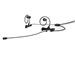 DPA 4288-DL-I-B00-LH-2 - d:fined:fineâ„¢ 4288 Directional Flex InEar Headset Mic, 120 mm Boom, Black, MicroDot, Dual In-Ear