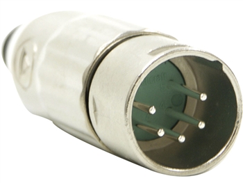 Switchcraft AAA5MZ - AAA Series 5 Pin XLR Male Cable Mount, Silver Pins / Nickel Metal - Bulk