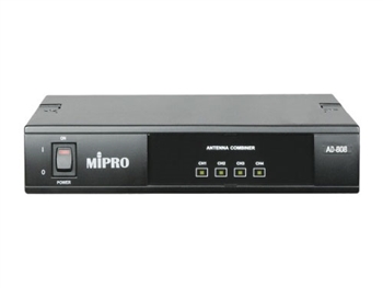MIPRO AD-808, AD-808 UHF 4-channel active antenna combiner system for MI-808T/R inner ear monitor systems