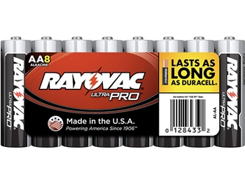 Rayovac AL-AA, Alkaline Shrink-Wrapped AA-8 Pack