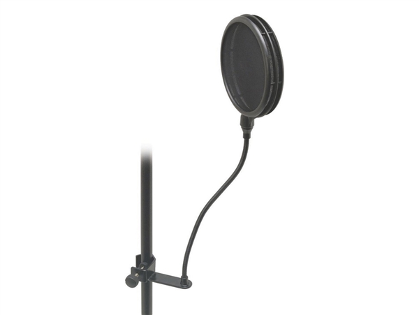 On-Stage ASFSS6-GB DUAL Screen Pop Filter -w/gooseneck and stand clamp