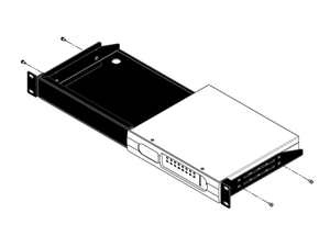 BSS Rack Mount Kit for up to two BLU-BIB / BLU-BOB devices (1U)