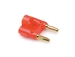 Hosa BNA-100RD Bulk - Dual Banana Plug - Red - without Retail Packaging
