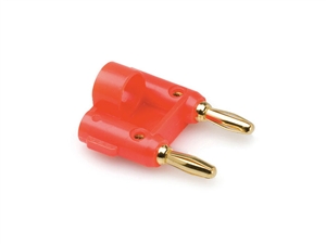 Hosa BNA-100RD Bulk - Dual Banana Plug - Red - without Retail Packaging
