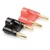 Hosa BNA-240 Dual Banana Plug - 2 pcs (RED/BLK)  w/Heavy-Duty Screws