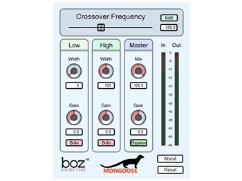 Boz Digital Mongoose - collapsing bass frequencies to mono