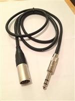 Quantum Audio BP-25X - 1/4-inch TRS male to XLRM Cable - 25 Ft Lifetime warranty