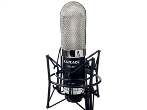 Cascade Microphones VIN-JET-L (Black Body/Nickel Grill) w/ Lundahl Trans Long Ribbon Microphone
