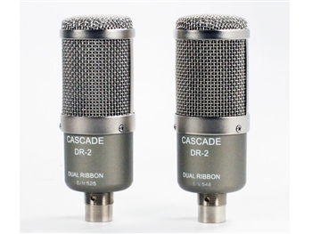 Cascade Microphones DR-2 Dual Ribbon Stereo Pair Microphones