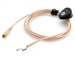 DPA CH16F03 - d:fine Headset Microphone Cable, Beige, Hardwired 3 pin Lemo Connector for Sennheiser Wireless 