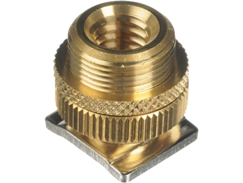 Windtech CM-57 - brass hot-shoe mic adapter