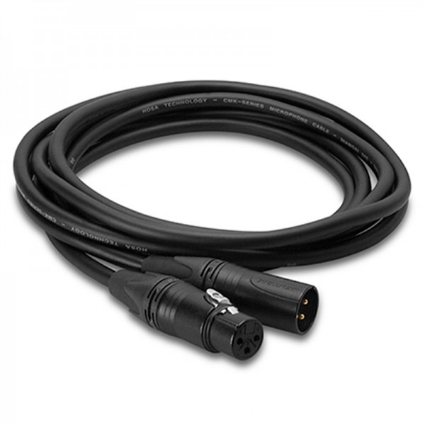 Hosa CMK-100AU Mic Cable - GOLD Neutrik XLR - 100 ft.