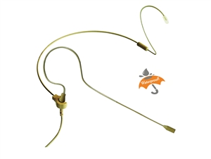 CO-5W-KIT-AT-BE, Beige Omni Earset Mic, Waterproof, 4-Pin Hirose for Audio-Technica, Point Source Audio