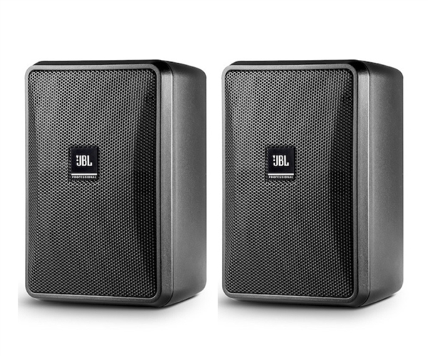 JBL Control 23-1L 3" Ultra-Compact 8-Ohm 2-Way Indoor/Outdoor Speaker (Pair, Black)