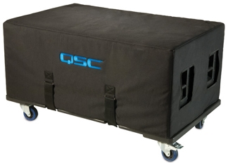 QSC CP-218-1, Caster Pallet & Padded soft cover for transport of GP-218-sw