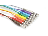 Hosa CPP-830 - 8 Cables a pack 1/4-inch TS to 1/4-inch TS - 30cm (1ft.)