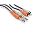 Hosa CPR-201 Dual 1/4-inch TS to RCA - 1m