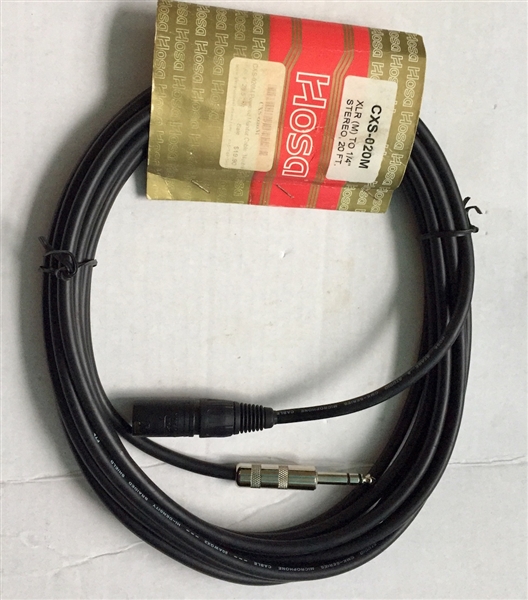 Hosa CXS-030M - Neutrik XLRM to Metal 1/4-inch TRS - 30 ft.