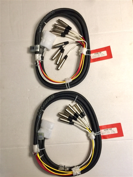 Rapco Horizon DA88-15F 15M Set,2, 8-Channel Analog DB25 male to XLR Cables 15 Ft.