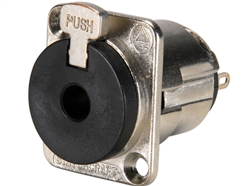 Switchcraft E112BL - E Series 1/4" / 3 Conductor Stereo Locking Jack, Nickel Finish / Bulk