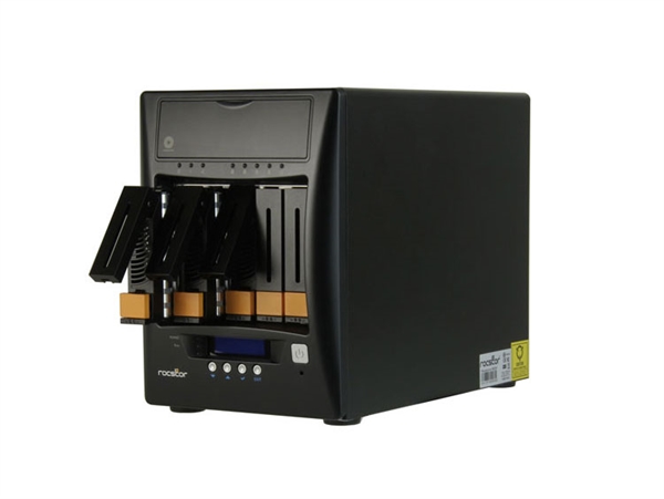 Rocstor Rocsecure NE52, 30TB 7200RPM, Encrypted 5-Bay Volume Hardware RAID NAS Storage, eSATA/ USB 3.0/ 2x USB 2.0