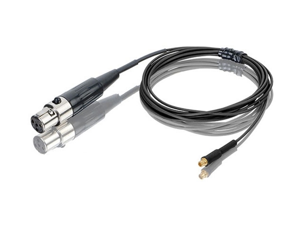 Countryman E6CABLEB1AK, AKG: PT40, PT60, PT61, PT80, PT81, PT400, PT2000, PT4000, PT4500, (B) Black, (1) 1mm aramid-reinforced cable, E6 Earset Cable