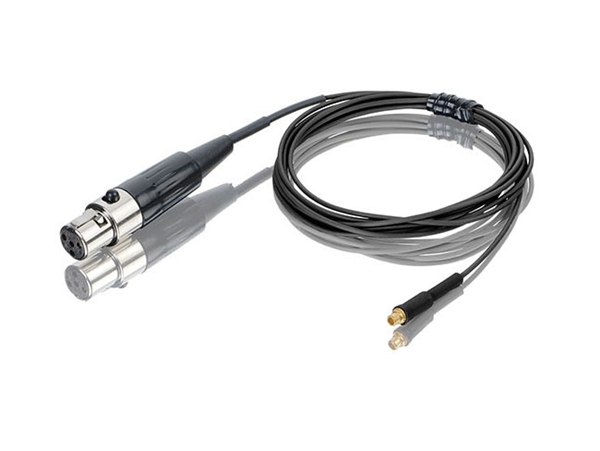 Countryman E6CABLEB1AT, Audio Technica: T27, T31, T51, T200, T201, T210, T300, T310, 1100 Series, 1400 Series, 2000 Series, 3000 Series, (B) Black, (1) 1mm aramid-reinforced cable, E6 Earset Cable