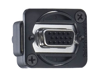 Switchcraft EHHD15FFB - EH Style 15 pin d-sub, fem-fem, black