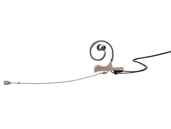 DPA FIOF03-IE1-B - d:fine In-Ear Broadcast Headset Microphone, Beige, 110mm Omni Boom, Single- Ear, Single In-Ear, hardwired 3 Pin Lemo