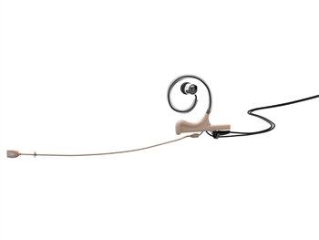 DPA FIOF56-IE1-B - d:fine In-Ear Broadcast Headset Microphone, Beige, 110mm Omni Boom, Single- Ear, Single In-Ear, hardwired for TA5F