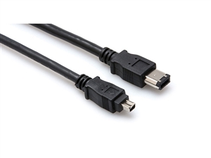 FIW-46-110 FireWire 400 Cable, 4-pin to 6-pin, 10 ft, Hosa